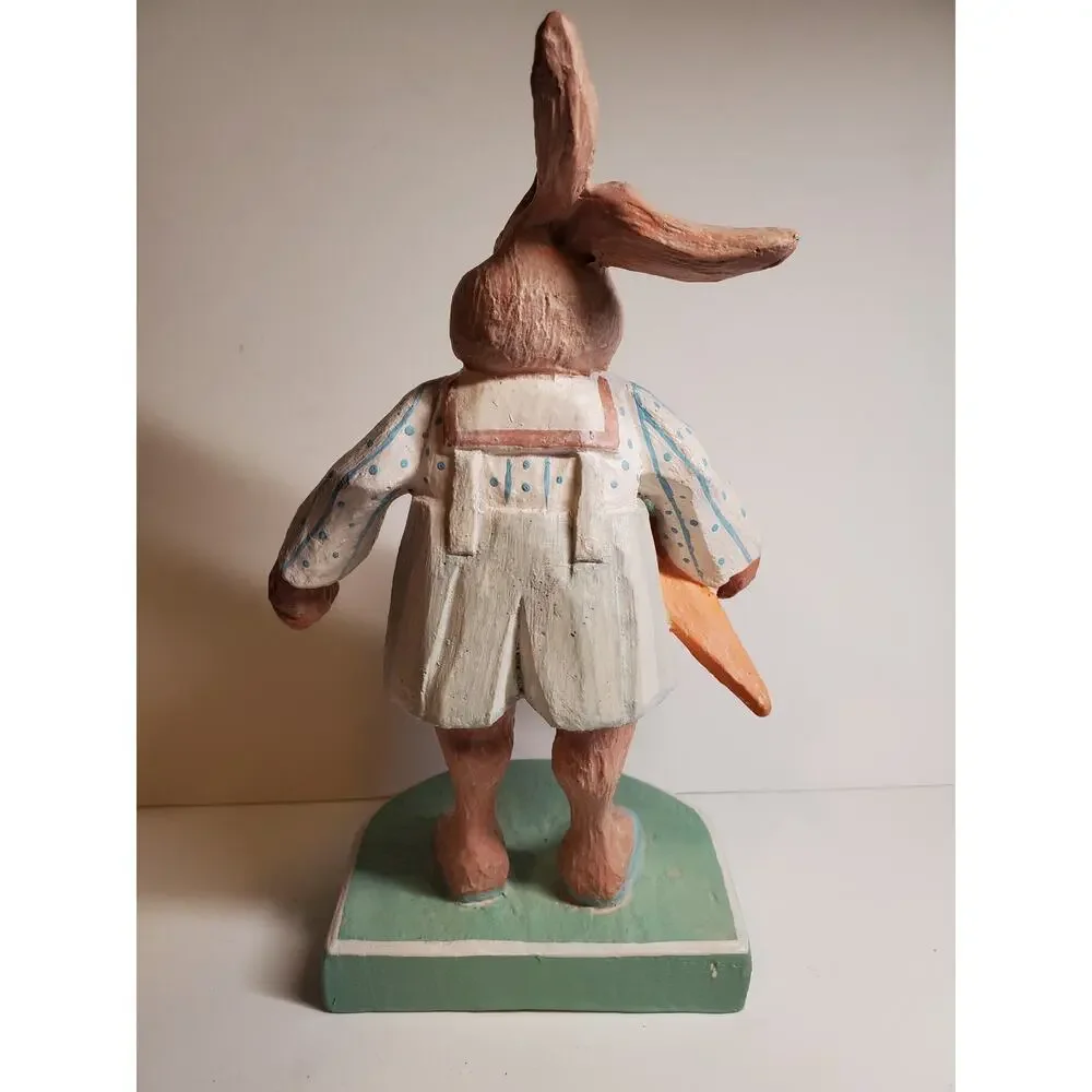 Wooden Rabbit Figurine - 9